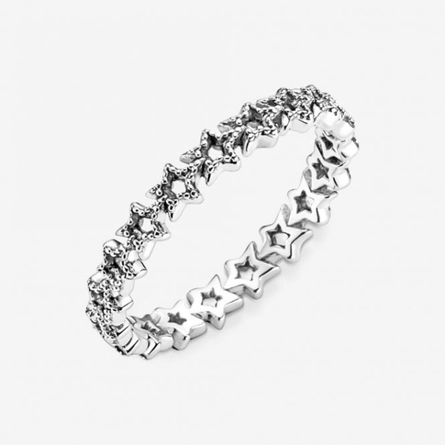 Band of Asymmetric Stars Fashion UK Pandora Ring
