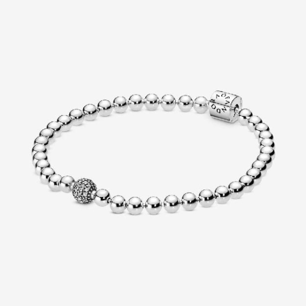 Beads & Pave Bracelet UK Pandora
