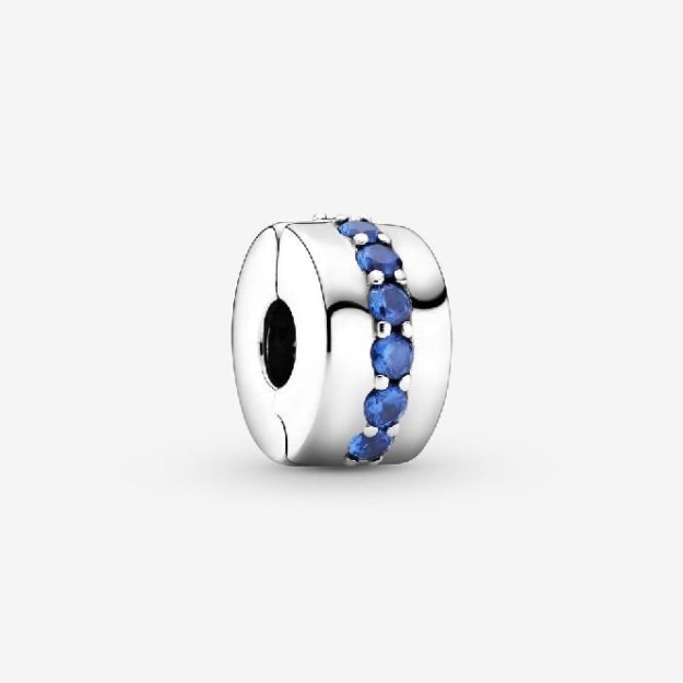 Blue Sparkle Clip Charms UK Pandora