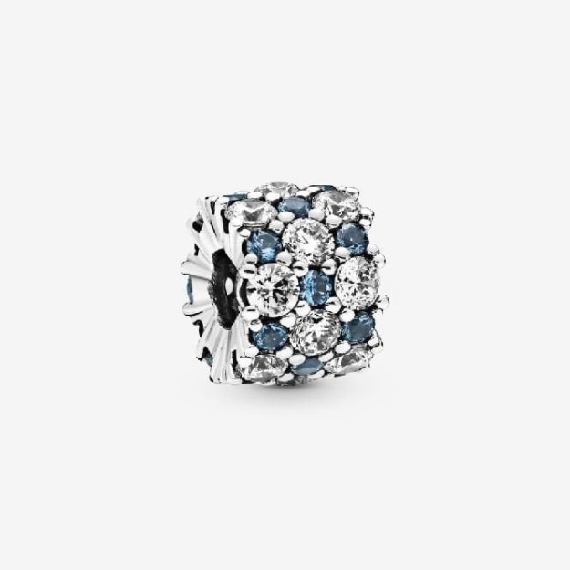 Blue and Clear Sparkle Charms UK Pandora
