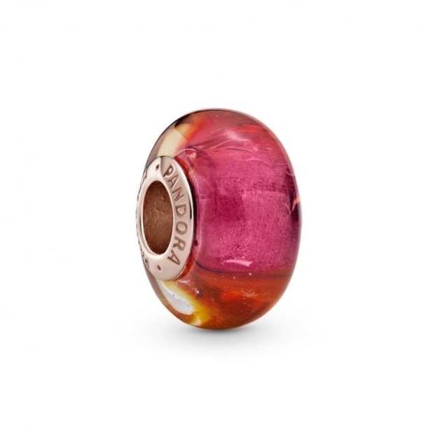 Glittering Sunset Murano Glass Charms UK Pandora