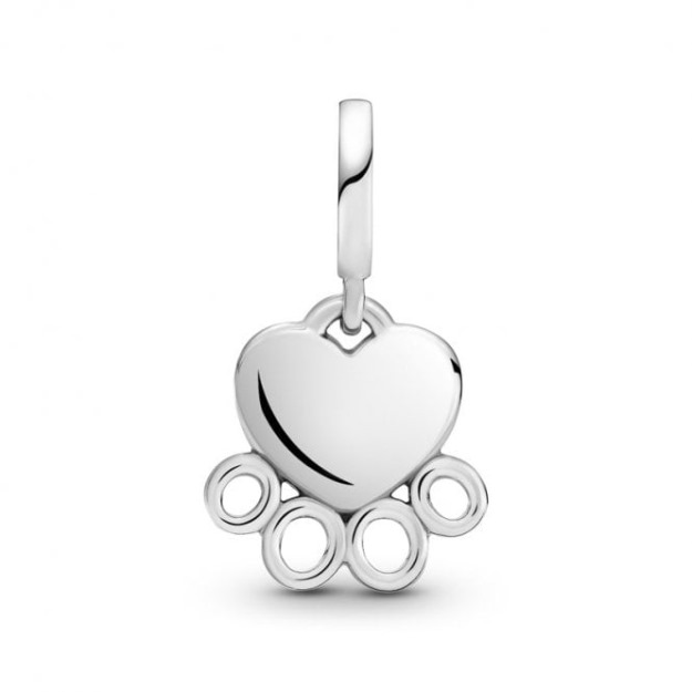 Hearts & Paw Print Dangle Charms UK Pandora