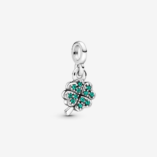 ME My Four-Leaf Clover Silver Dangle Charms UK Pandora
