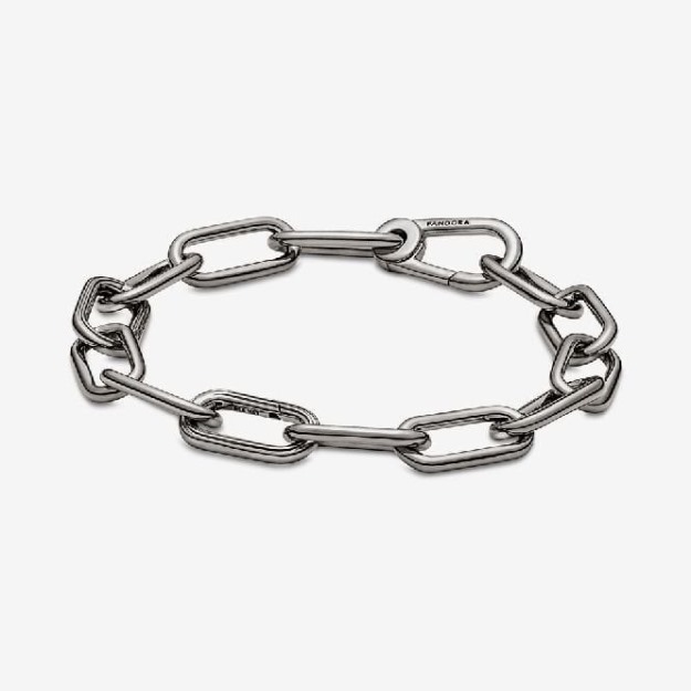 ME Ruthenium Gunmetal Link UK Pandora Chain Bracelet