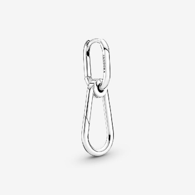ME Silver Single Hoop Link Earring UK Pandora