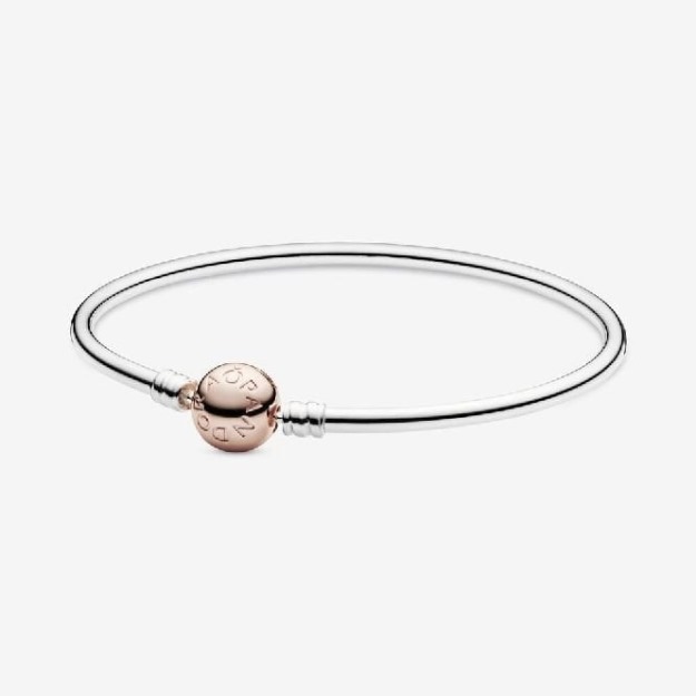 Moments Bangle UK Pandora Brand with Rose Clasp