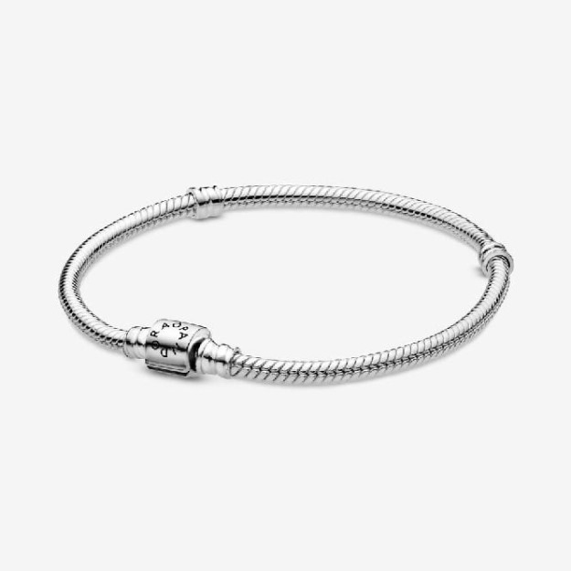 Moments Barrel Clasp Snake Chain Bracelet Brand UK Pandora