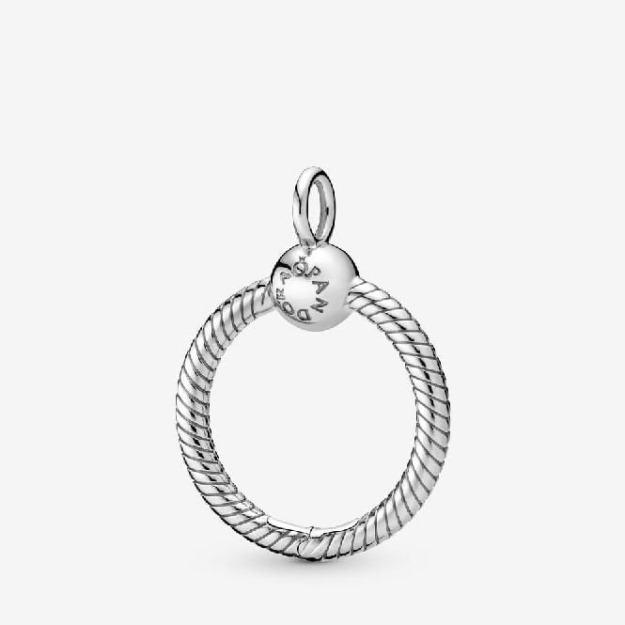 Moments Silver Small O Pendant UK Pandora