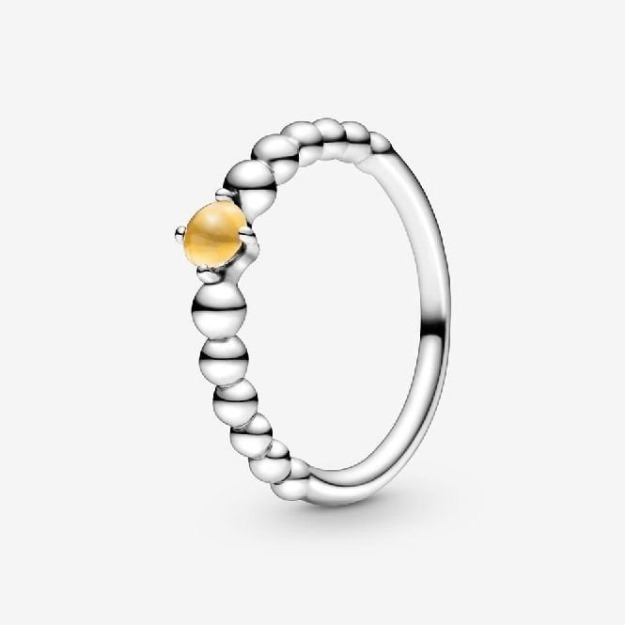 UK Pandora November Birthstone Beaded Ring