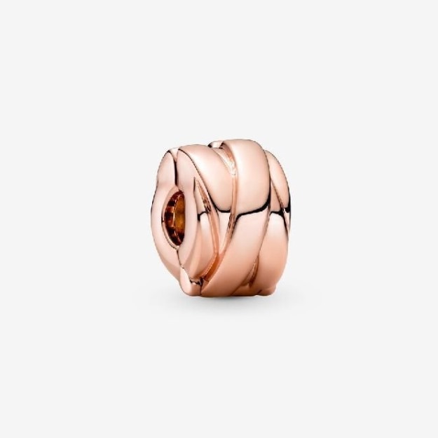 Rose Polished Ribbons Clip Charms UK Pandora
