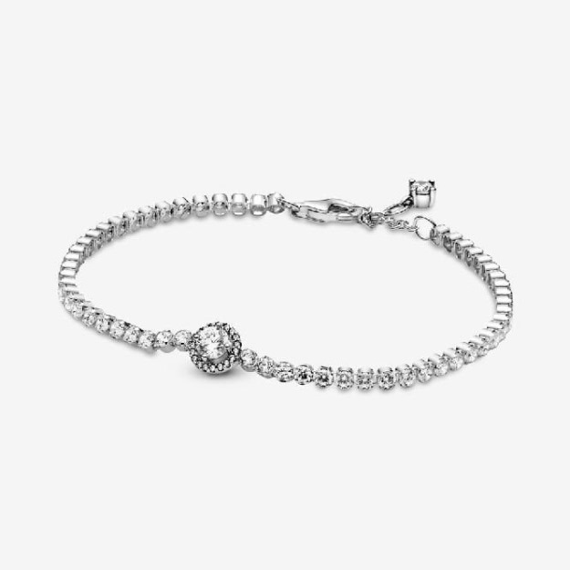 Sparkling Halo Tennis UK Pandora Bracelet