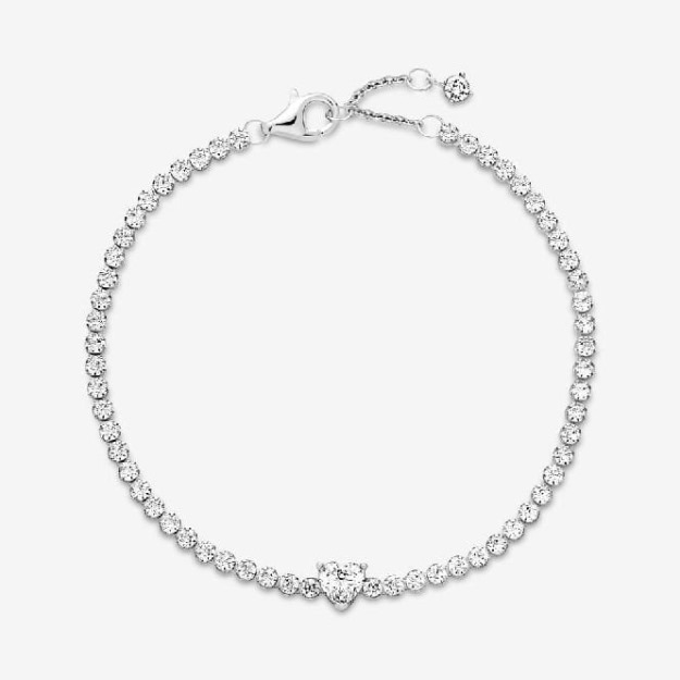 Sparkling Heart Tennis UK Pandora Bracelet